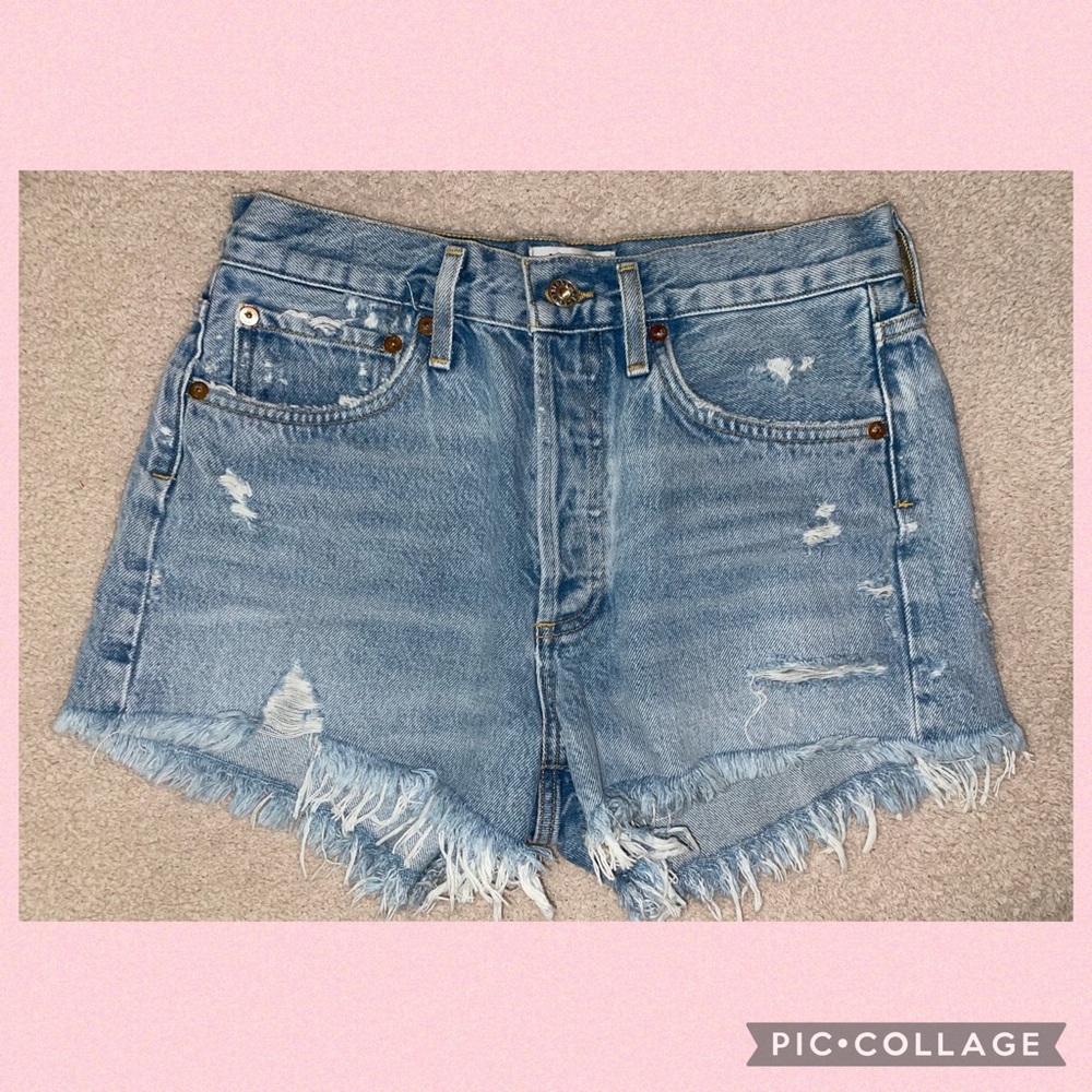 Agolde Parker Vintage Cut Off Short Swampmeet - Picture 4 of 11